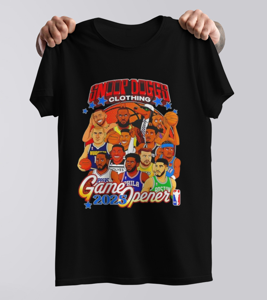 Snoop Doggs Clothing Game Opener NBA 2025 Legends T-Shirt