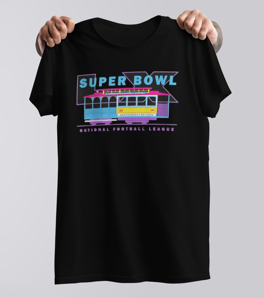 Super Bowl LX National Football League Retro Trolley Theme T-Shirt