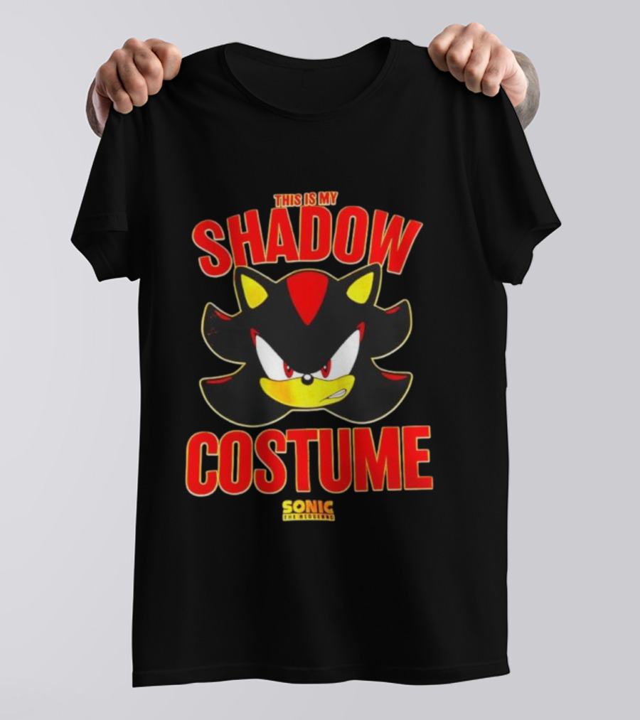 This Is My Shadow Costume Sonic The Hedgehog Halloween T-Shirt
