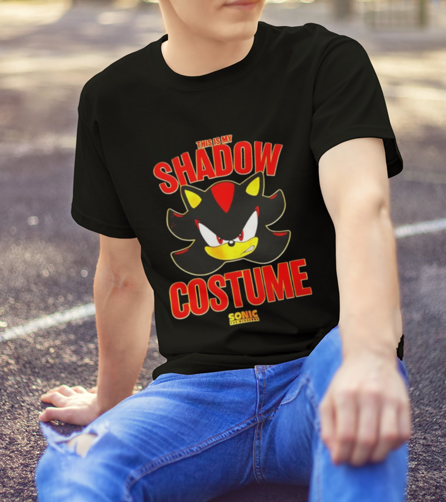 This Is My Shadow Costume Sonic The Hedgehog Halloween T-Shirt