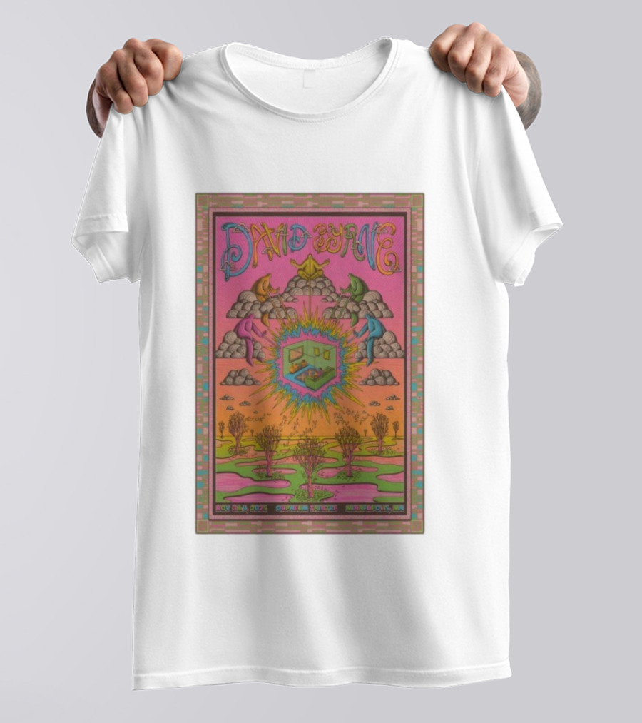 David Byrne Psychedelic Orpheum Theatre Minneapolis MN November 3-4 2025 Vibrant Event Imagery T-Shirt