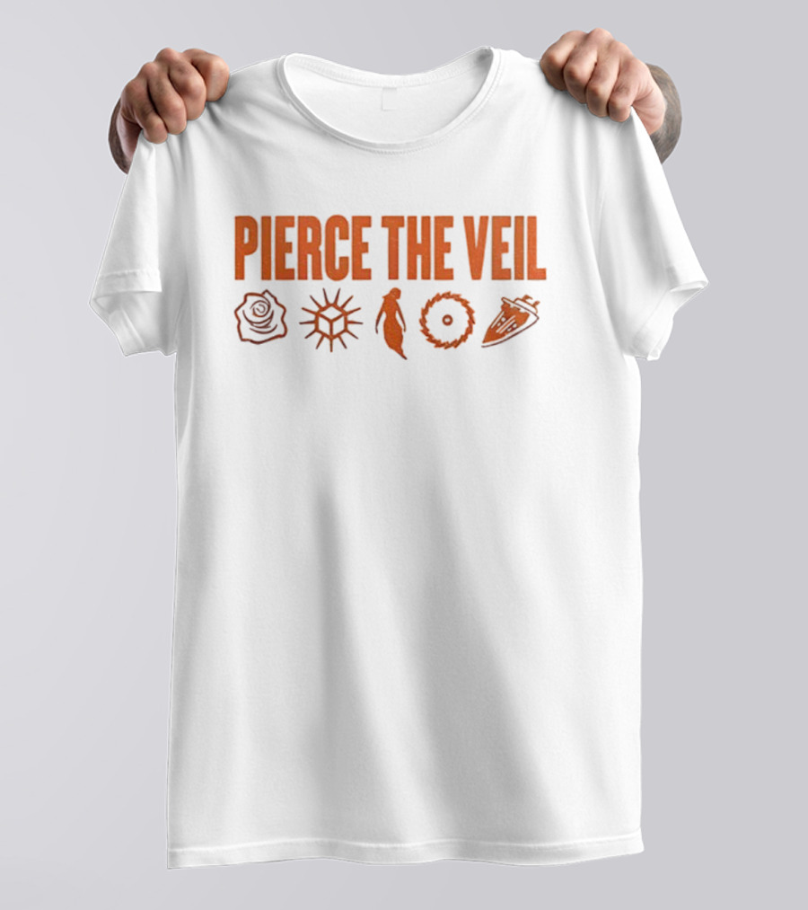 Pierce The Veil 2026 World Tour Symbols Icons Collection T-Shirt