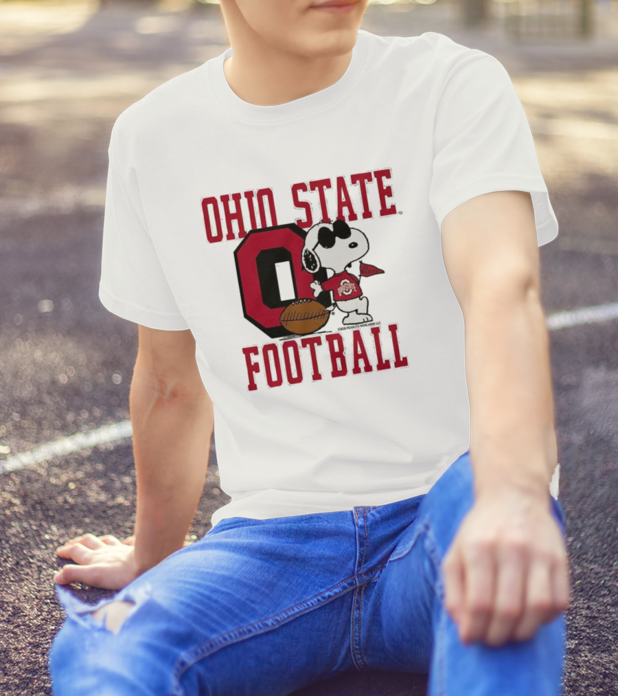 Ohio State Football Snoopy Joe Cool Peanuts Buckeyes Go Buckeyes T-Shirt