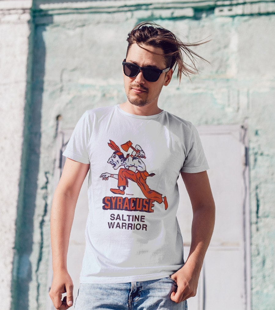 Syracuse Saltine Warrior Vintage Mascot Image T-Shirt