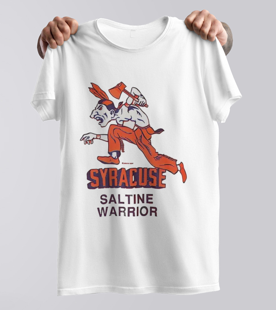 Syracuse Saltine Warrior Vintage Mascot Image T-Shirt