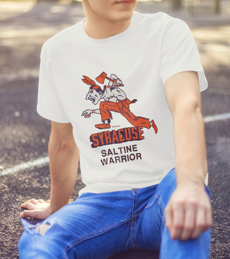 Syracuse Saltine Warrior Vintage Mascot Image T-Shirt