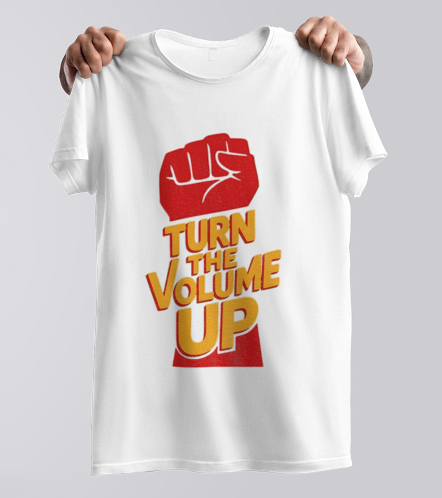 Turn The Volume Up Progressive Fist Symbol Mayor Mamdani NYC Elections 2025 T-Shirt