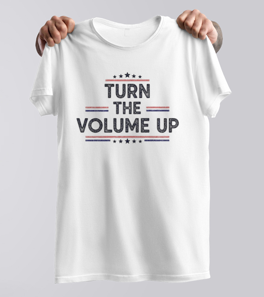 Turn The Volume Up Zohran Mamdani Mayor 2026 Progressive Stars Red White Blue T-Shirt