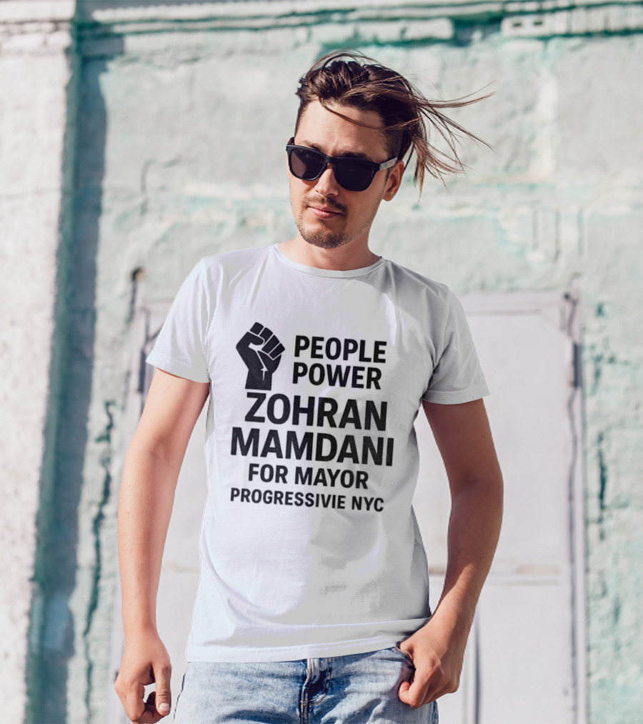 Zohran Mamdani People Power Progressive NYC Mayor Campaign 2025 T-Shirt