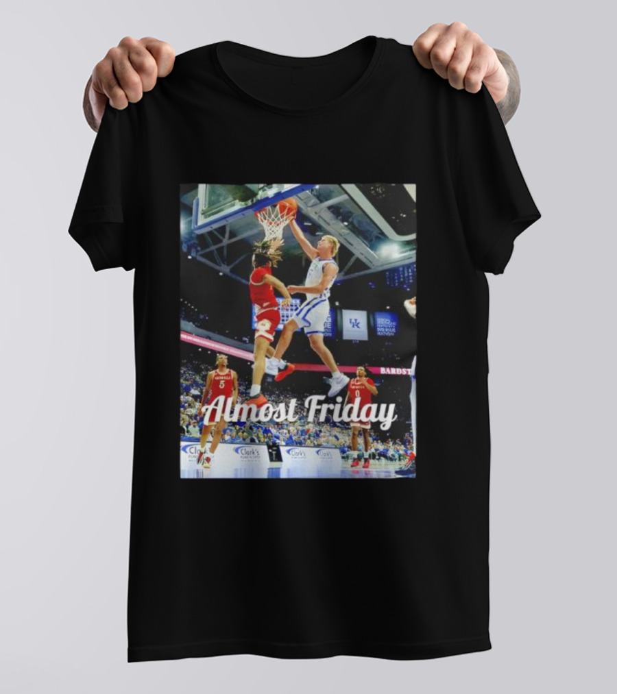 Kentucky Basketball Almost Friday Game Day Action T-Shirt