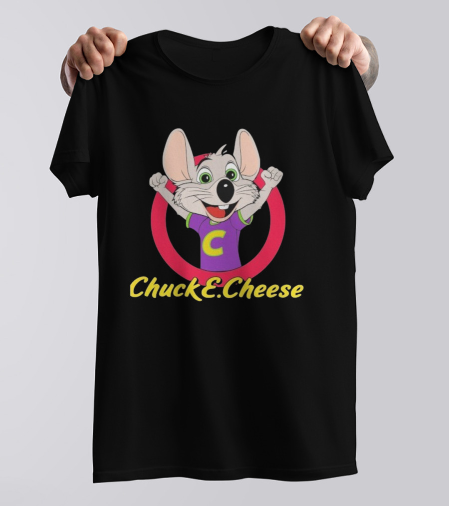 Chuck E Cheese Celebratory Character Circle T-Shirt