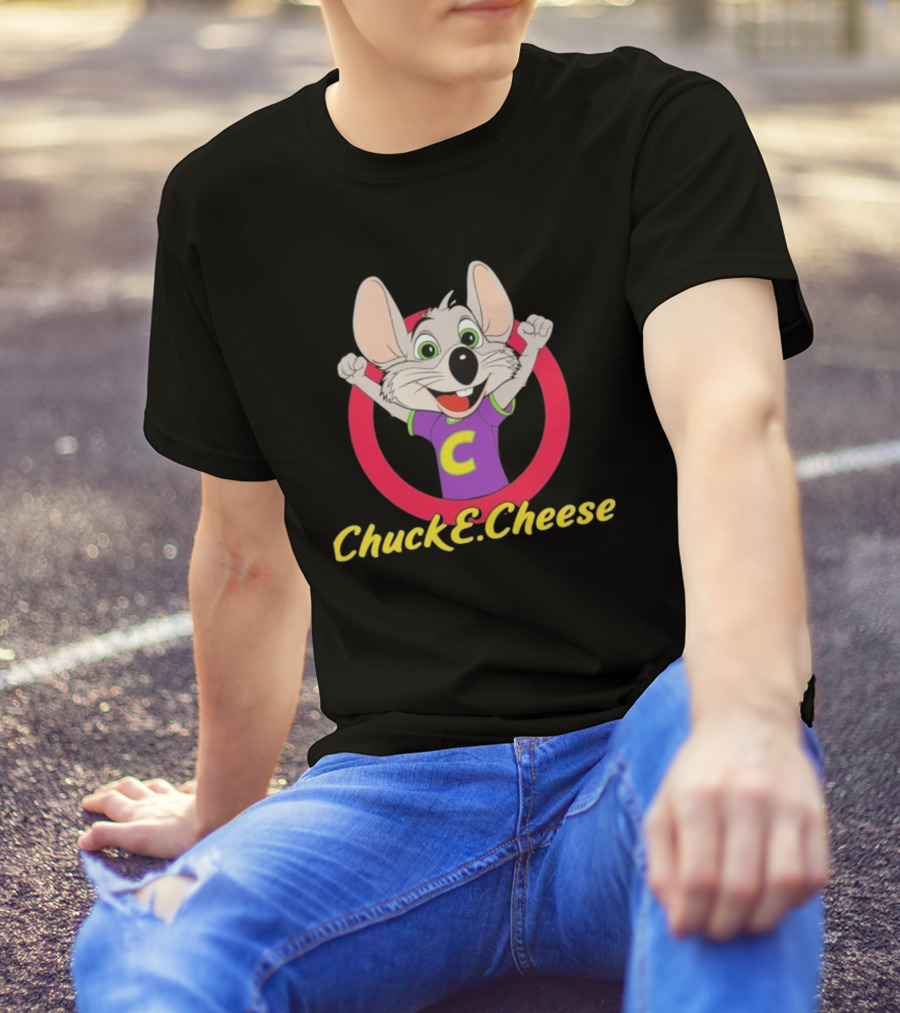 Chuck E Cheese Celebratory Character Circle T-Shirt