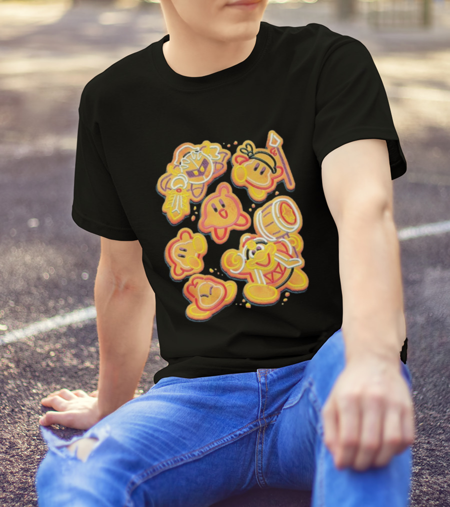 Dreamland Sweets Kirby Character Cookies T-Shirt
