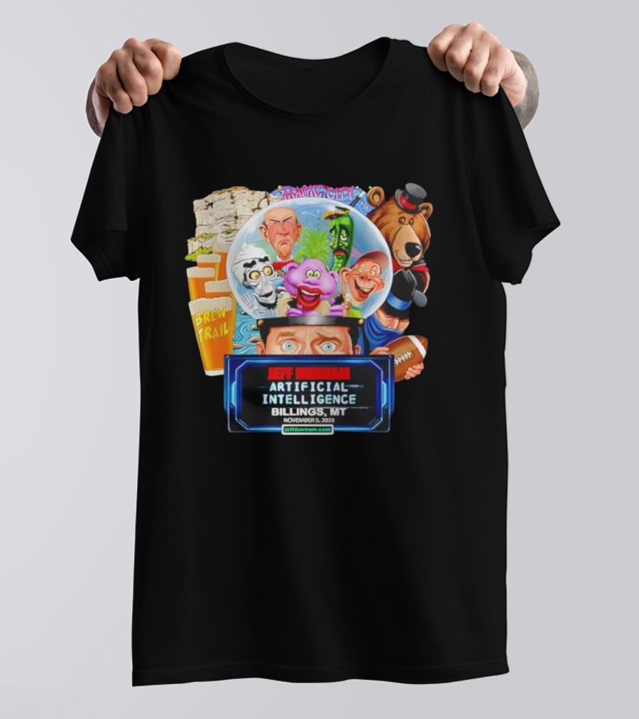 Jeff Dunham Artificial Intelligence Tour Billings MT November 3 2023 T-Shirt