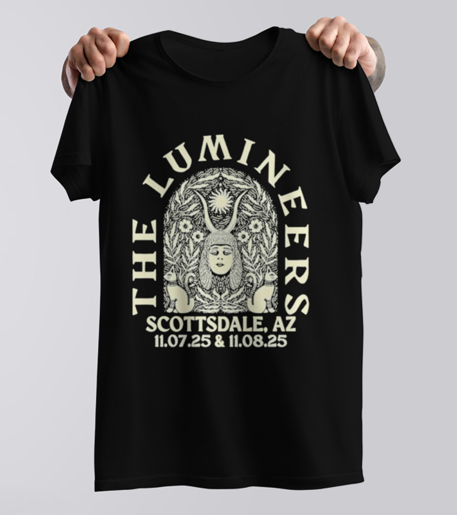 The Lumineers Scottsdale AZ November 7 And 8 2025 Dreamy Draw Festival T-Shirt