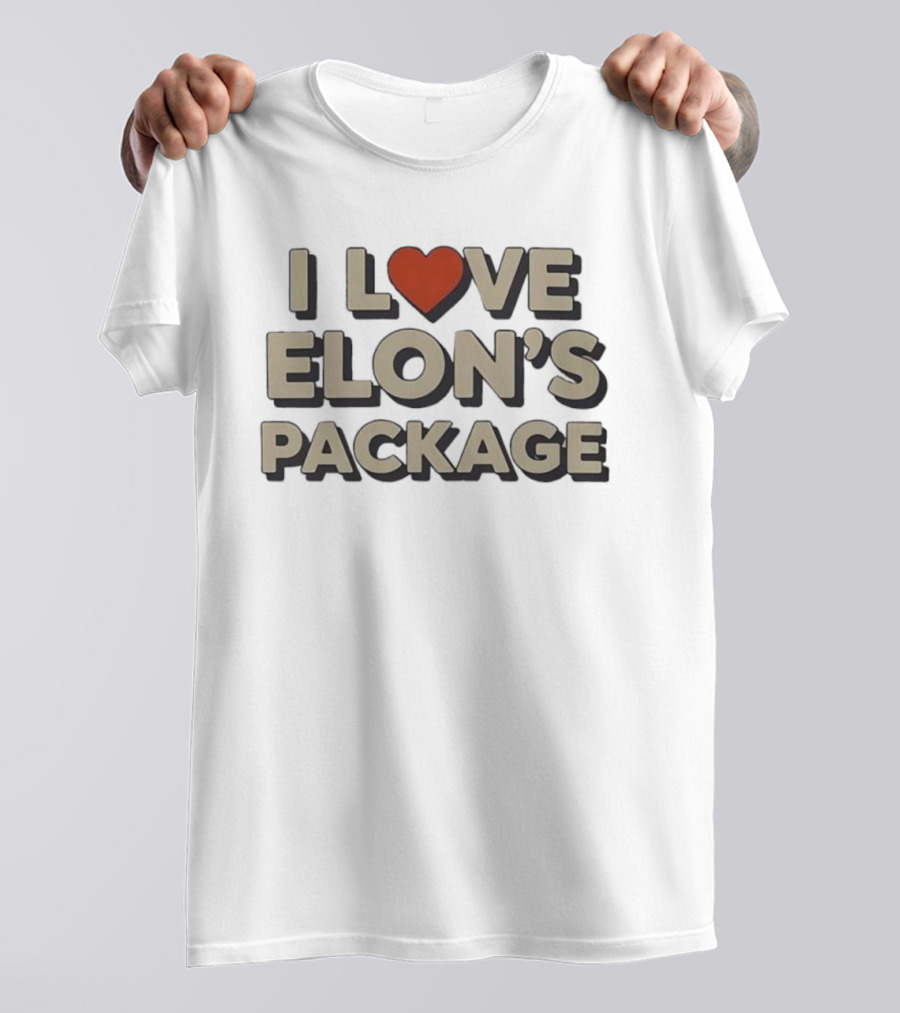 I Love Heart Elon's Package T-Shirt