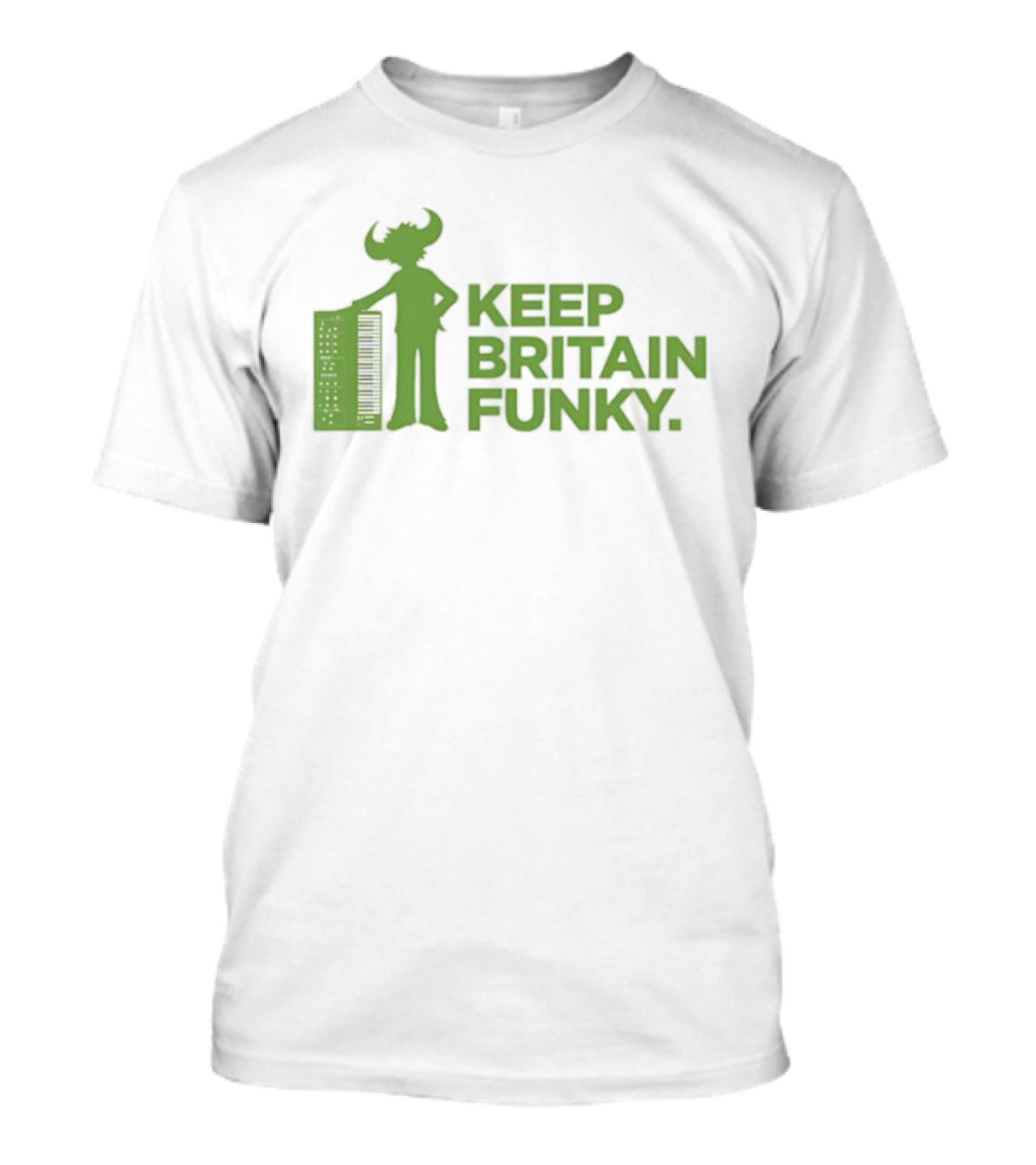 Keep Britain Funky Buffalo Man Keyboardist T-Shirt
