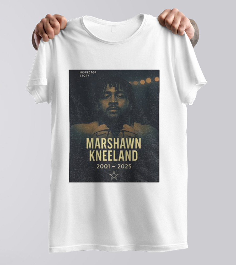 Inspector Story Marshawn Kneeland 2001-2025 Dallas Cowboys Star T-Shirt