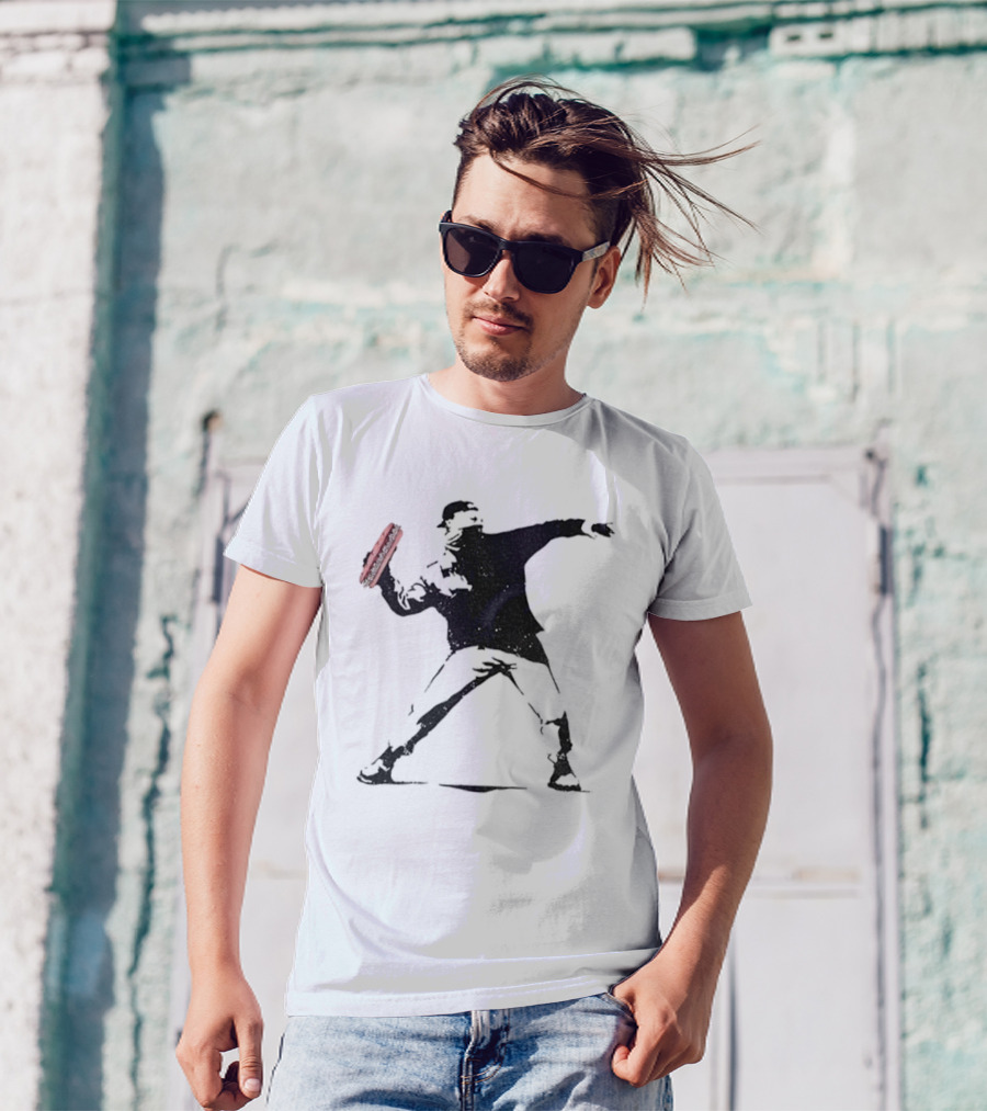 Sandwich Slinger FTW Iconic Sandwich Revolution Guy Throwing Sandwich T-Shirt