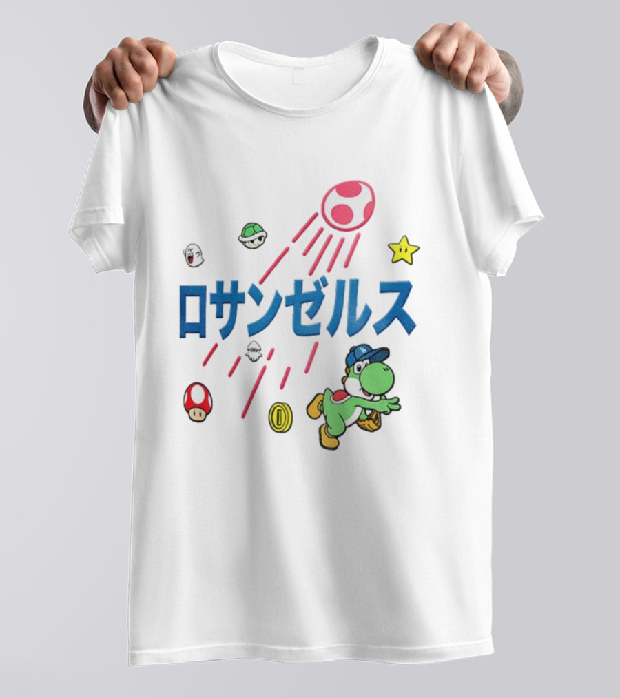 Yoshinobu Yamamoto Los Angeles Dodgers Yoshi Mario World Series MVP 2025 T-Shirt