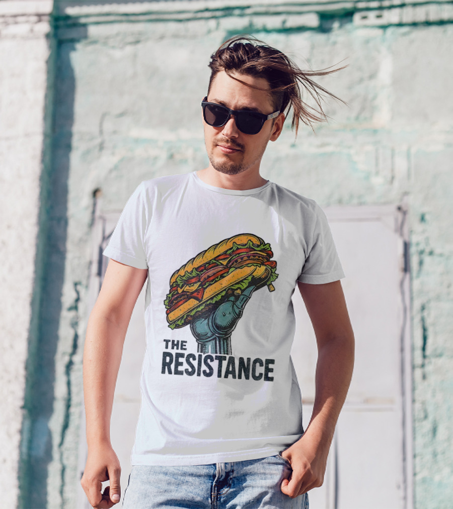 The Resistance Sandwich Fist Abolish ICE Washington T-Shirt