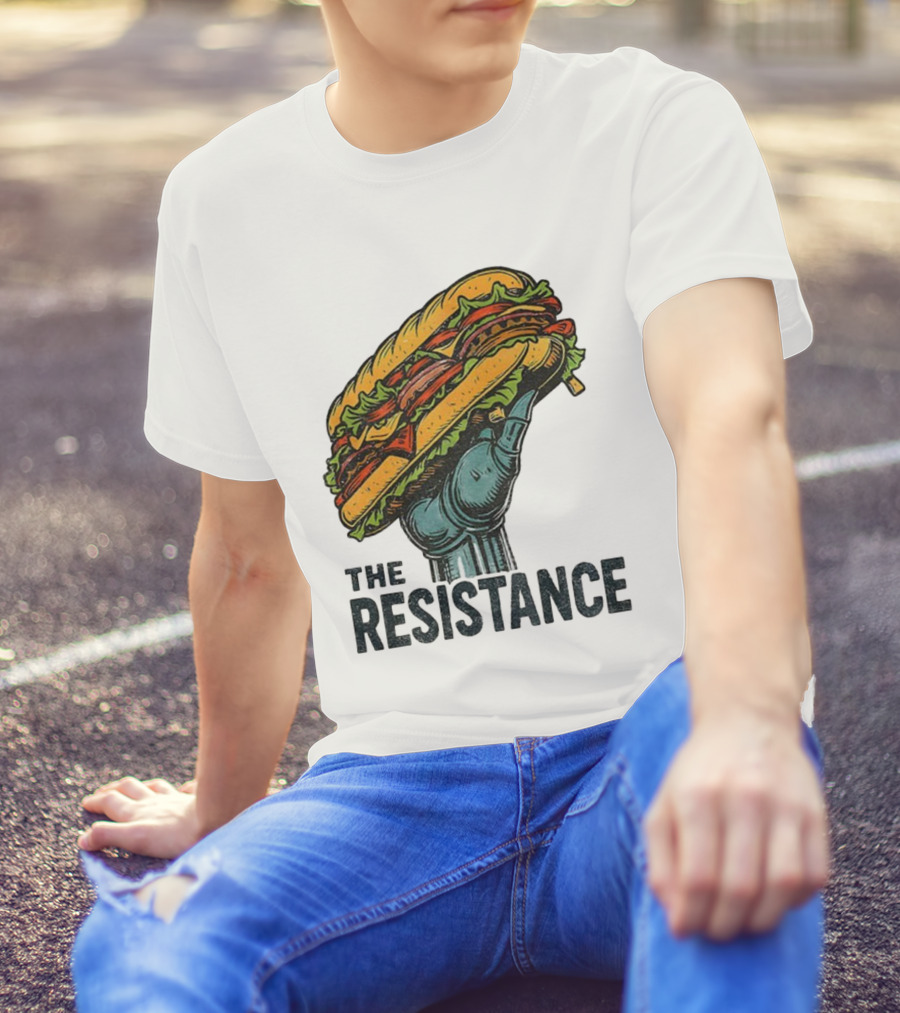 The Resistance Sandwich Fist Abolish ICE Washington T-Shirt