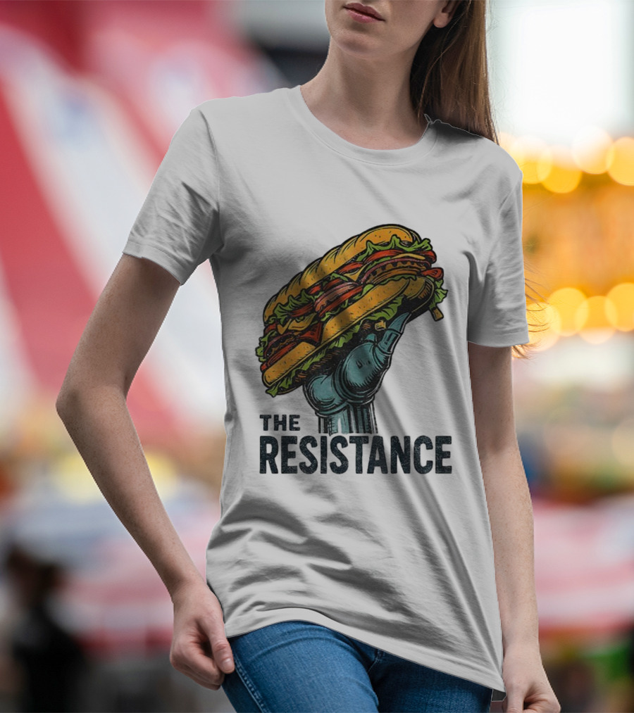 The Resistance Sandwich Fist Abolish ICE Washington T-Shirt