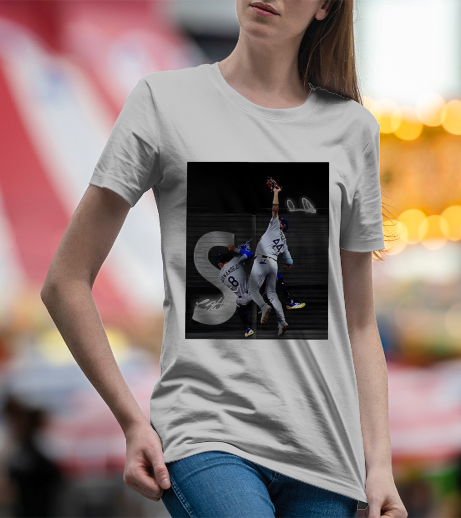 World Series Game 7 Hernández 8 Pages 44 Signatures T-Shirt
