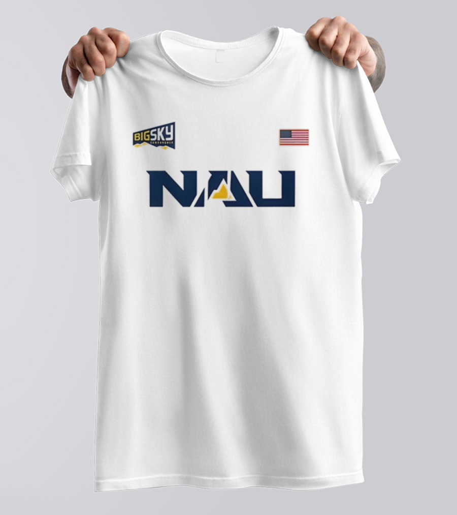 2025 Homecoming NAU Football Big Sky Conference American Flag T-Shirt
