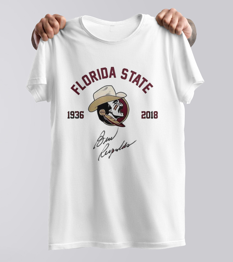 Florida State Seminoles Burt Reynolds Cowboy Hat 1936-2018 T-Shirt