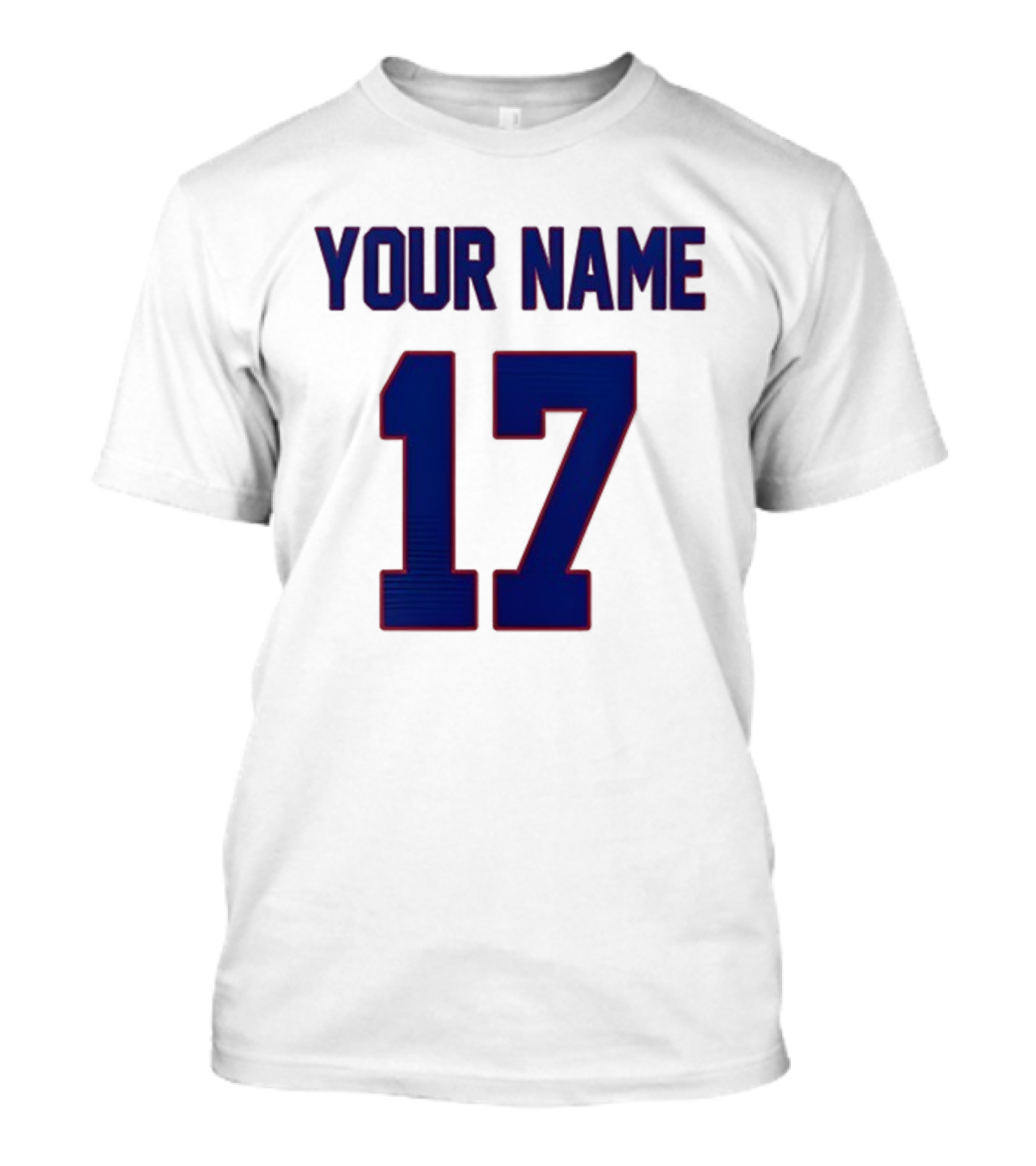 New York Giants Your Name 17 Old School Fits 2025 Football T-Shirt