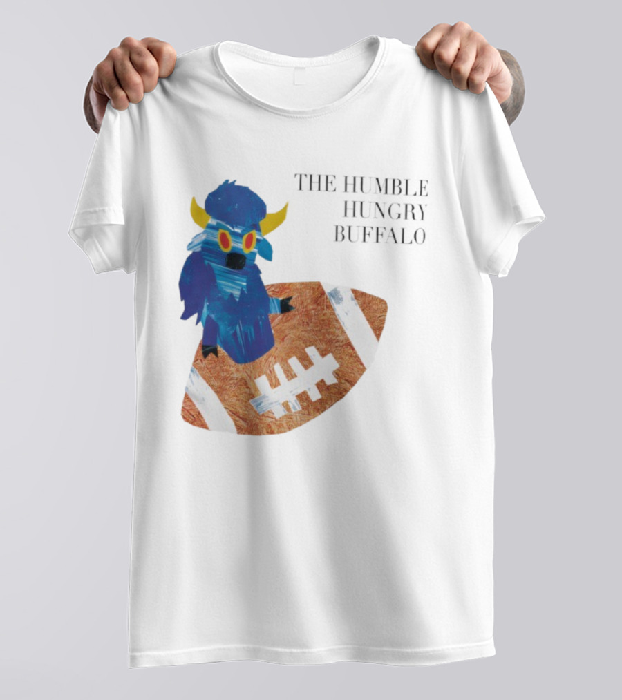 The Humble Hungry Buffalo Riding A Football T-Shirt