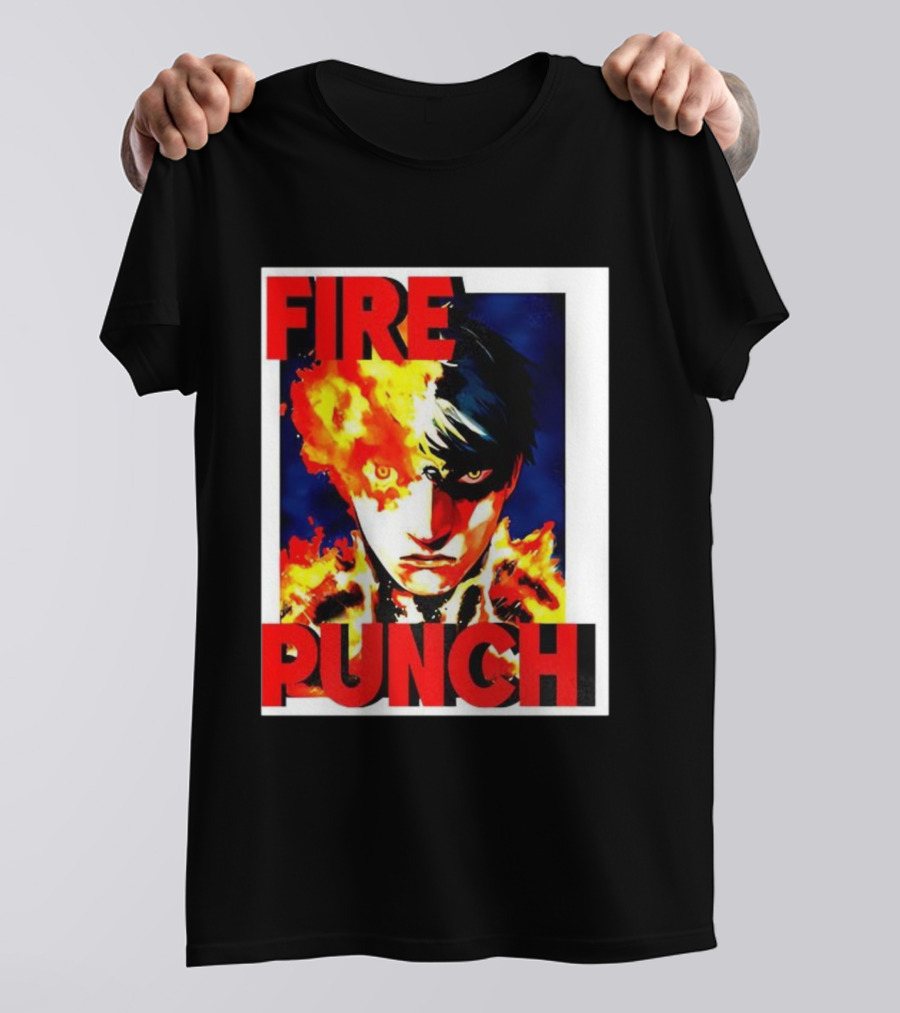 FIRE PUNCH Agni Burning Half Face Manga T-Shirt