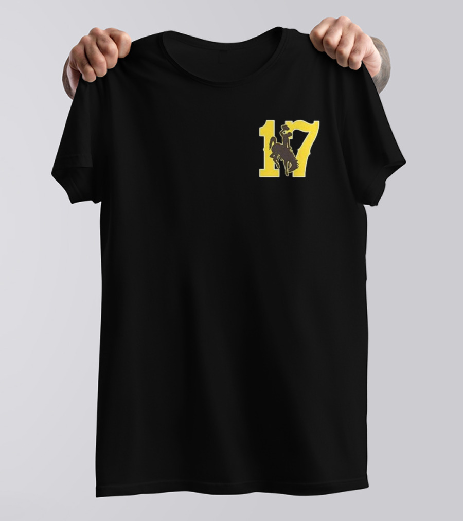 Josh Allen 17 Once A Poke Always A Poke Cowboy Logo T-Shirt