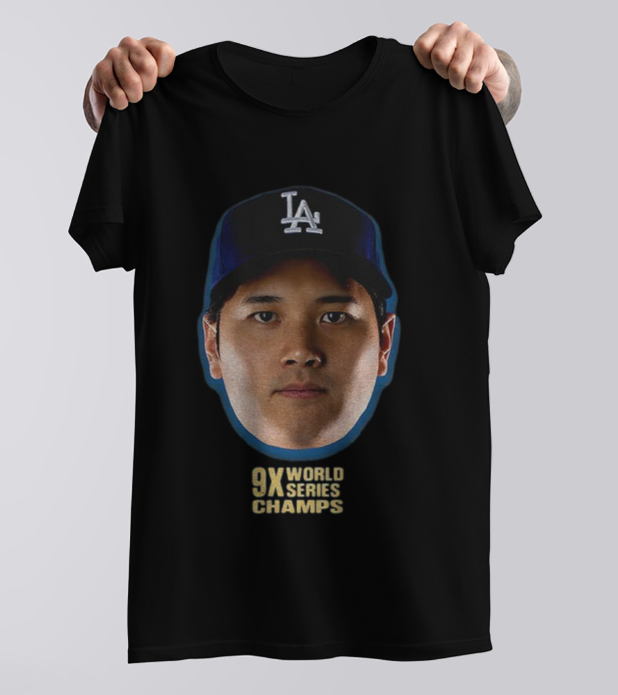 Shohei Ohtani Los Angeles Dodgers 9X World Series Champs 2025 T-Shirt