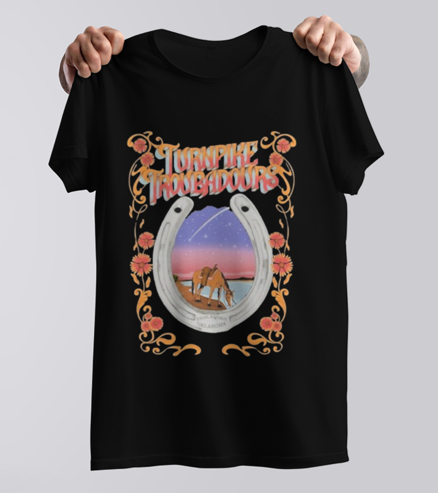 Turnpike Troubadours Washington DC Nov 7 2025 Horseshoe Oklahoma Sunset Scene T-Shirt