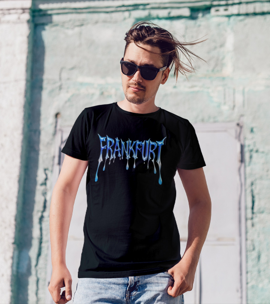 Vega Frankfurt Dripping Text Style T-Shirt