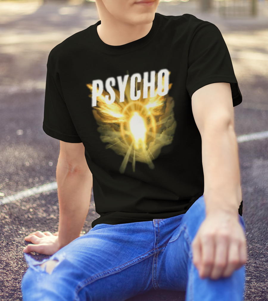 Psycho Sacred Light Angel Aesthetic T-Shirt