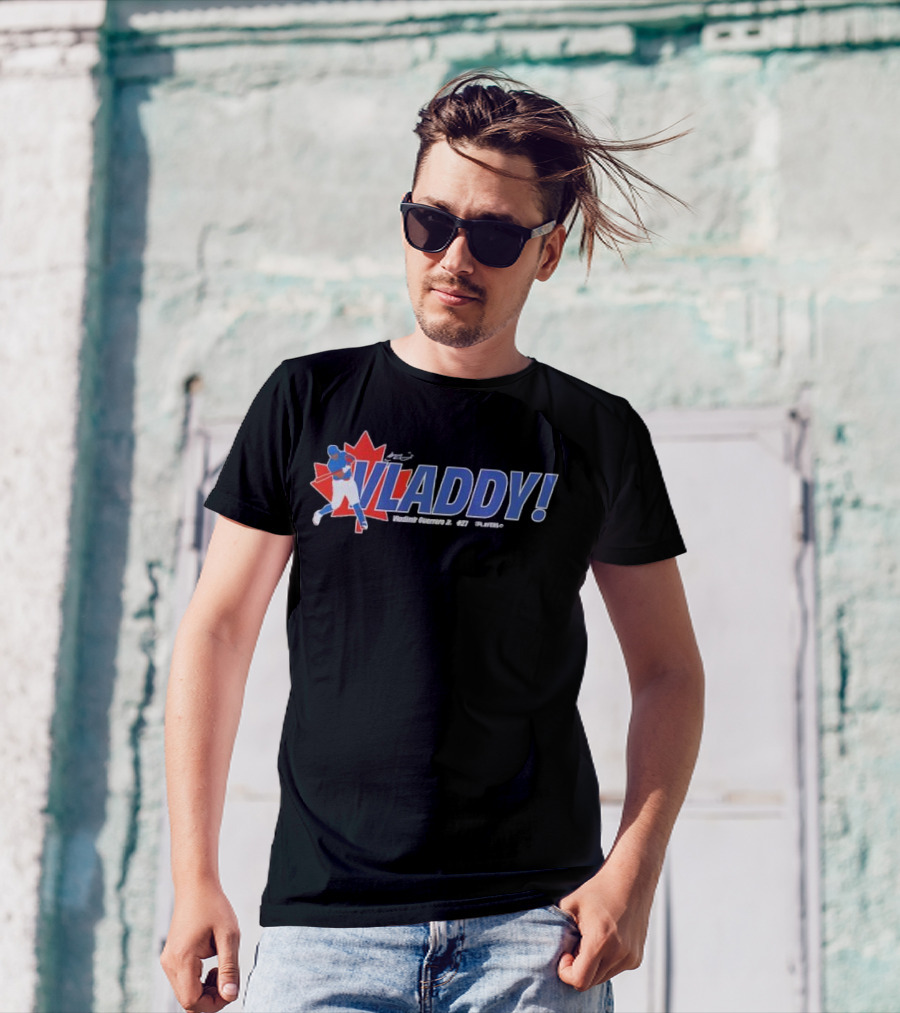 Vladdy Vladimir Guerrero Jr Toronto Blue Jays 27 Canada Maple Leaf Baseball T-Shirt