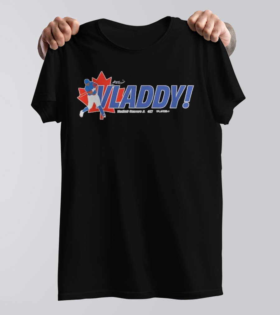 Vladdy Vladimir Guerrero Jr Toronto Blue Jays 27 Canada Maple Leaf Baseball T-Shirt