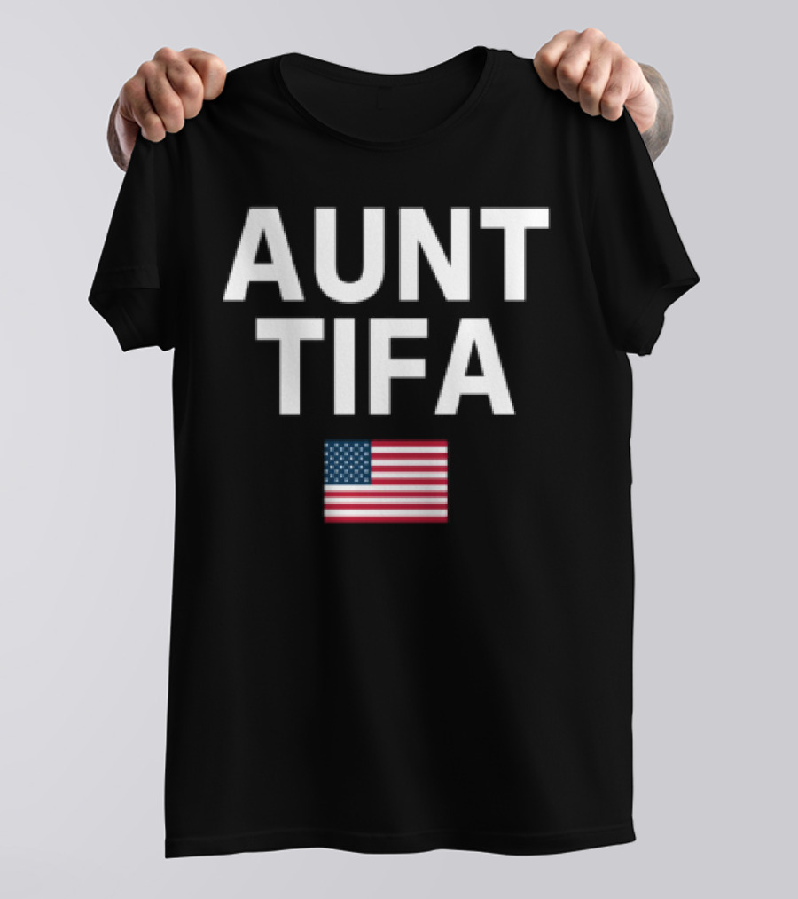 Aunt Tifa USA Flag Pride T-Shirt