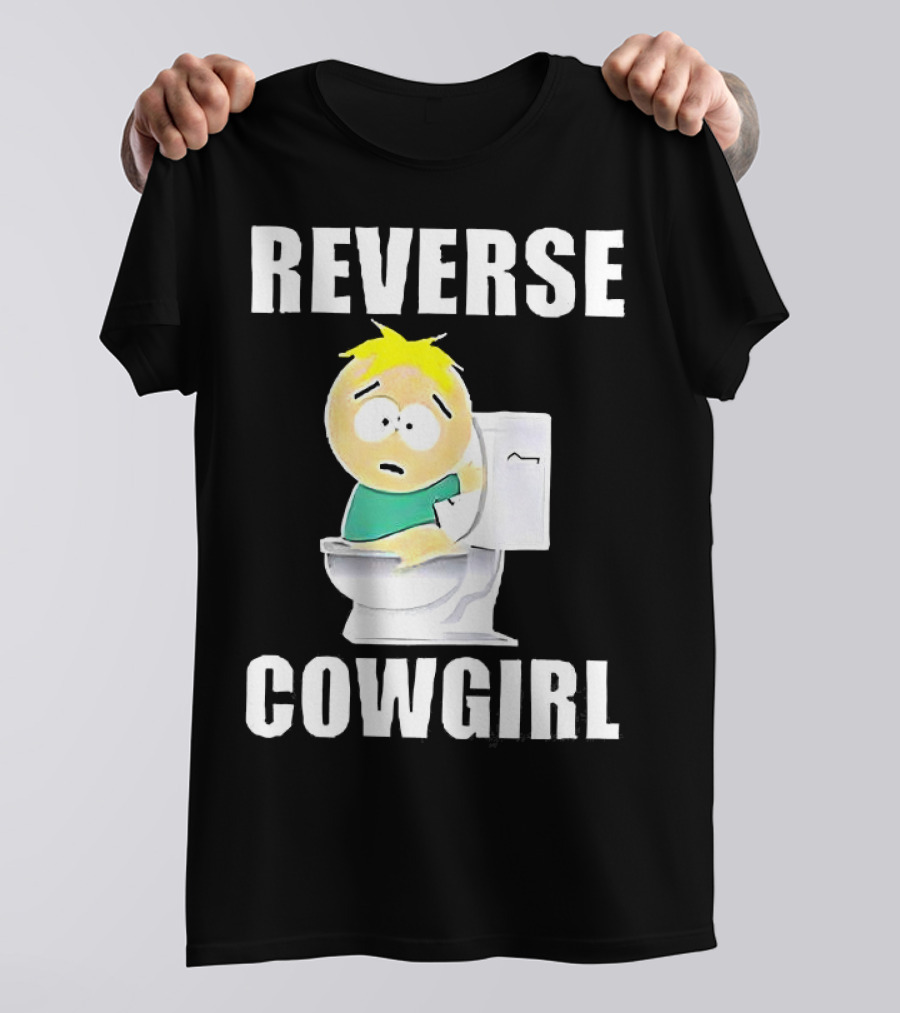 Butters Stotch South Park Reverse Cowgirl Toilet Scene T-Shirt