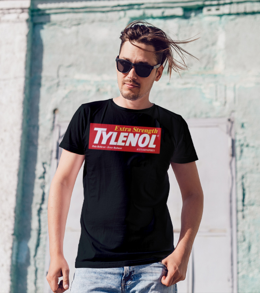 Extra Strength Tylenol Pain Reliever Fever Reducer Acetaminophen T-Shirt