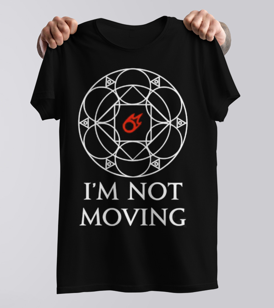 I'm Not Moving Ley Lines Circle Sphere T-Shirt