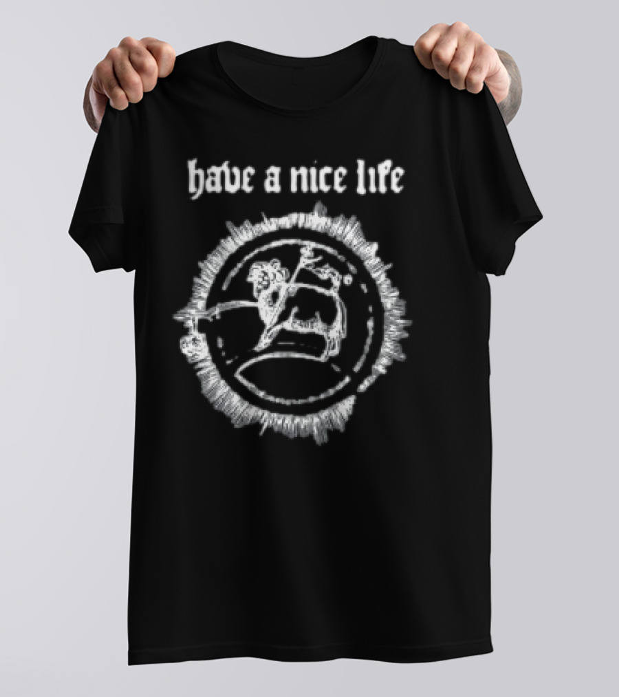 The Flenser Have A Nice Life Goat Circle Design T-Shirt
