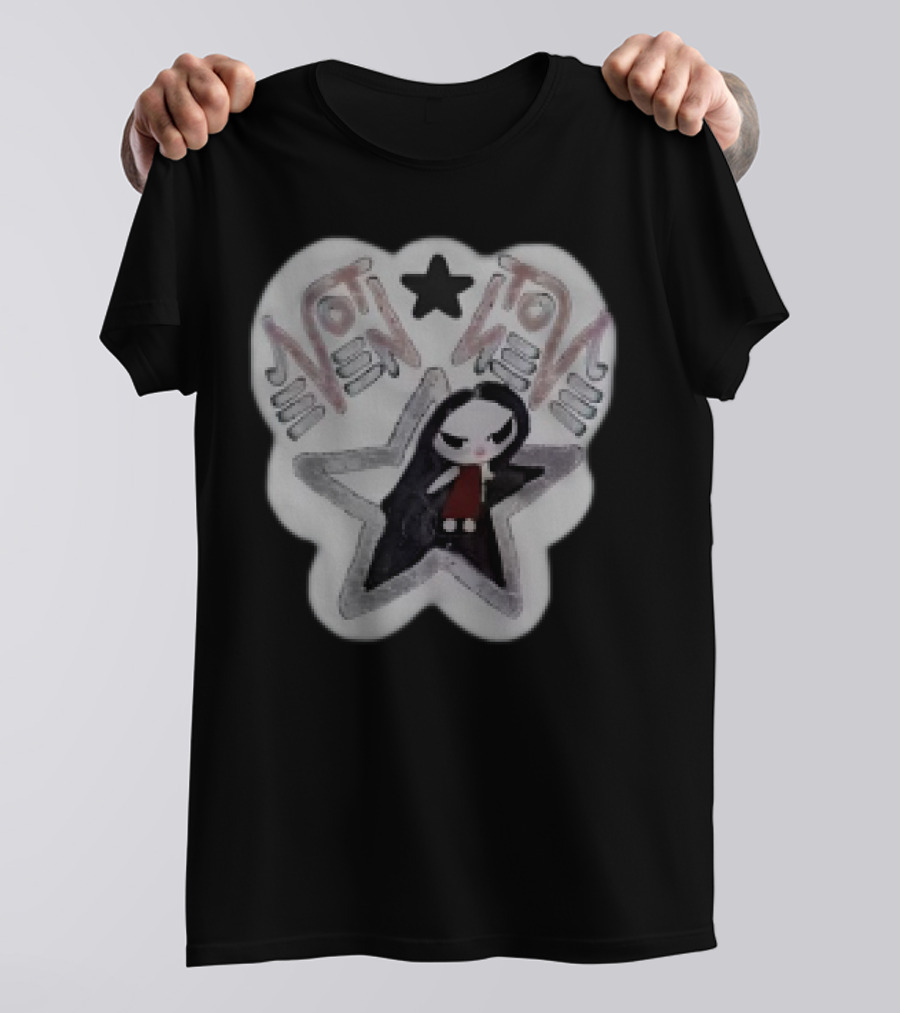 Not Even Emily Gothic Star Character Patch T-Shirt