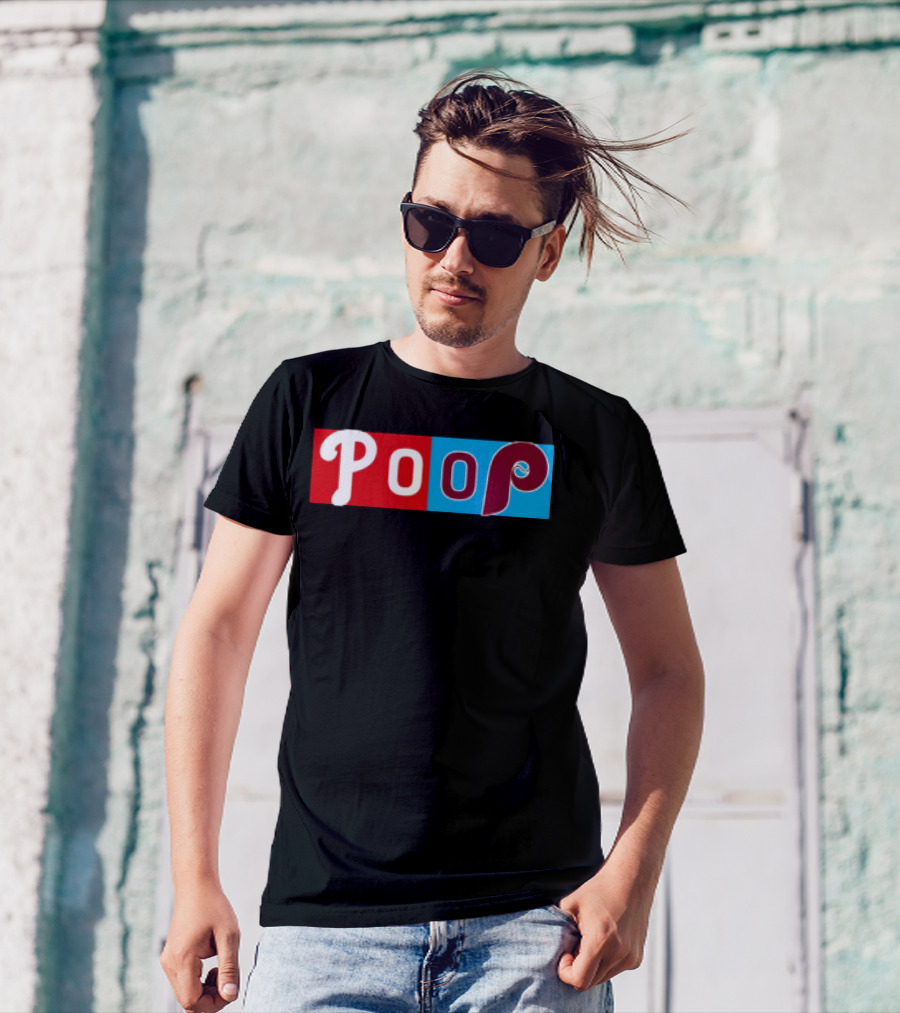 Philadelphia Baseball Parody Poop Game T-Shirt
