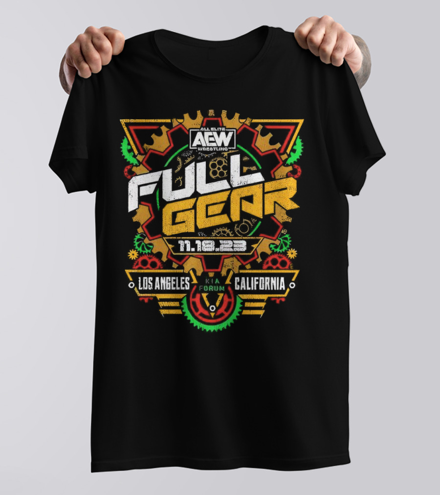AEW Full Gear Los Angeles California 2023 Kia Forum Retro T-Shirt