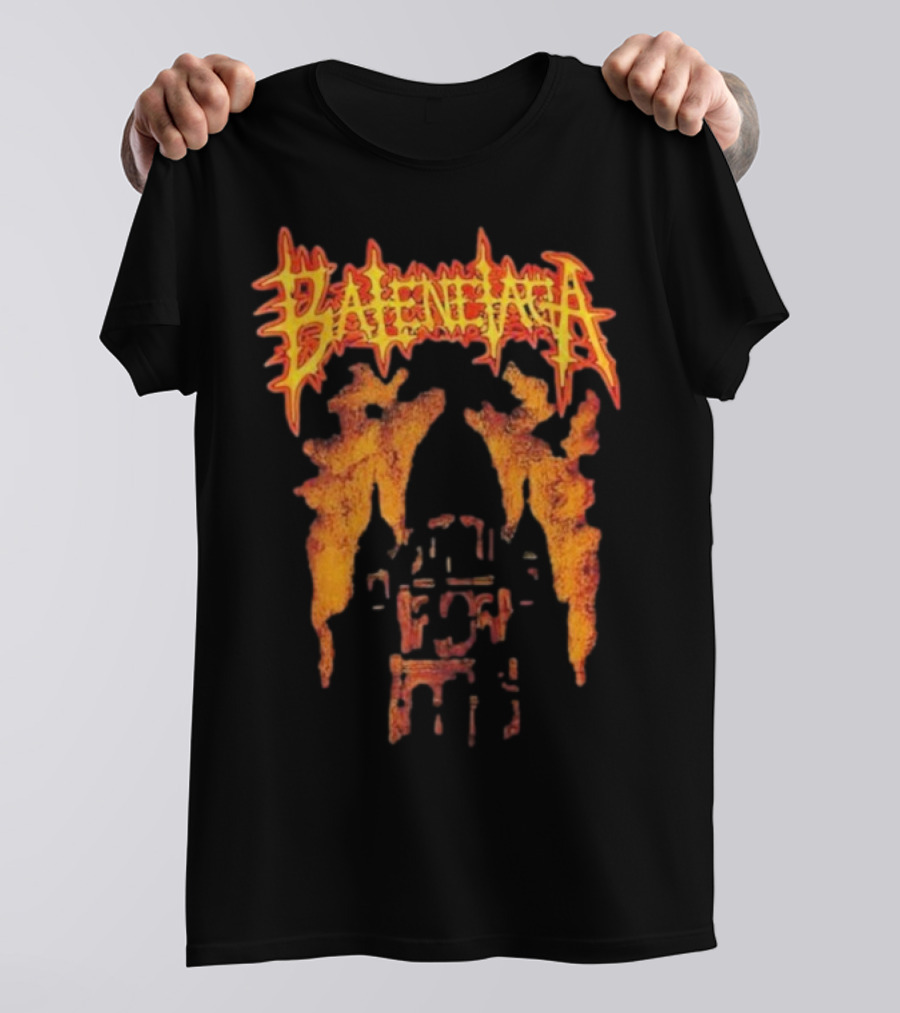 Balenciaga Fire Print Anne Hathaway Style T-Shirt