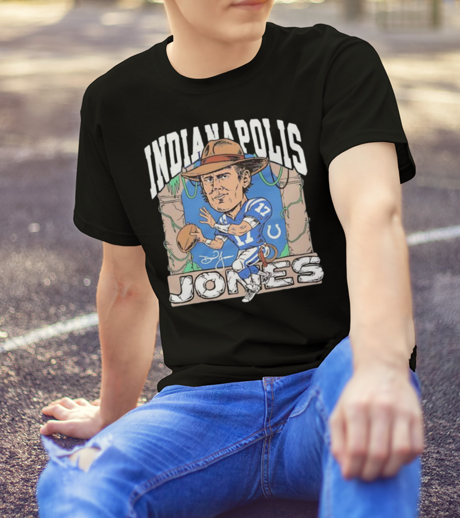 Indianapolis Jones Indianapolis Colts Daniel Jones Signature Adventure T-Shirt